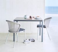 Billede af Cane-line Outdoor Lean stol - White Grey
