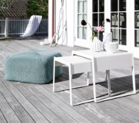 Billede af Cane-line Outdoor Divine Fodskammel 55x55 cm - Turquoise