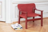 Billede af HAY Bernard Loungestol SH: 40 cm - Oak Lacquered solid Oak/Raw 