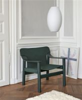 Billede af HAY Bernard Loungestol SH: 40 cm - Hunter Lacquered solid Beech /Green
