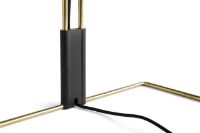Billede af HAY Matin Table Lamp Small H: 38 cm - White / Brass 