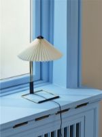 Billede af HAY Matin Table Lamp Small H: 38 cm - White / Brass 