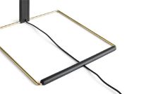 Billede af HAY Matin Table Lamp Small H: 38 cm - Bright Red / Brass