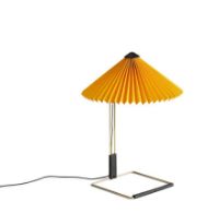 Billede af HAY Matin Table Lamp Small H: 38 cm - Yellow / Brass