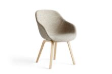 Billede af HAY AAC123 About a Chair Spisebordsstol Polstret SH: 47,5 cm - Lacquered Oak Veneer/Bolgheri LGG60