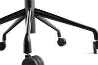 Billede af HAY AAC153 Fuldpolstret Kontorstol m/hjul SH: 56 cm - Sort Sense Læder/Sort Aluminium

