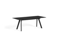 Billede af HAY CPH 30 Extendable Table 200/400x90x74 cm - Black Lacquered Solid Oak/Black Linoleum 