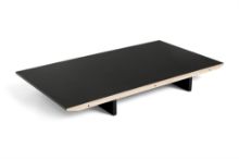 Billede af HAY CPH 30 Extendable Leaf 50x90 cm - Black Lacquered Plywood/Black Linoleum