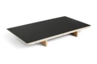 Billede af HAY CPH 30 Extendable Leaf 50x90 cm - Oak Lacquered Plywood/Black Linoleum
