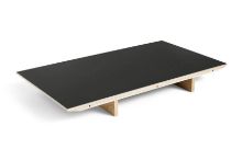 Billede af HAY CPH 30 Extendable Leaf 50x90 cm - Oak Lacquered Plywood/Black Linoleum