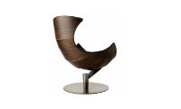 Billede af Bruunmunch The Lobster Chair SH: 39 cm - Walnut / Chrome 