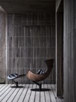 Billede af Bruunmunch The Lobster Chair SH: 39 cm - Walnut / Chrome 