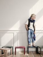 Billede af Ferm Living Little Architect Stool 23x33 cm - Grey