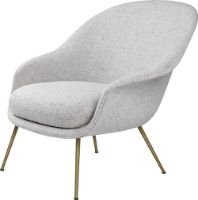 Billede af GUBI Bat Lounge Chair Low Back SH: 42 cm - Antique Brass/Sonar 3 124