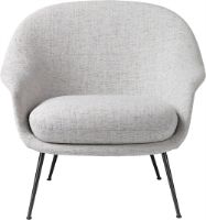 Billede af GUBI Bat Lounge Chair Low Back - Sort/Sonar 3 124