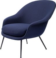 Billede af GUBI Bat Lounge Chair Low Back - Sort/Vidar 554