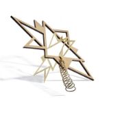 Billede af The Oak Men Twinkle H: 25 cm - Oak / Brass OUTLET