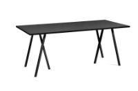 Billede af HAY Loop Stand Table 180x87,5 cm - Black/Black Linoleum