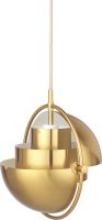 Billede af GUBI Multi-Lite pendel Small Ø:25,5 cm Brass base - Shiny Brass skærm