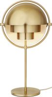 Billede af GUBI Multi-Lite bordlampe Ø:24 cm Brass base - Shiny Brass skærm 