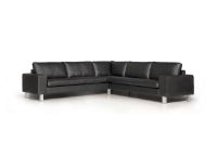 Billede af Mogens Hansen MH 221 Hjørnesofa 6 Pers 235x299 cm - Premium Læder / Sort