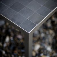 Billede af Rübner Sofabord 132x74x45 cm - Skiffer/Stål