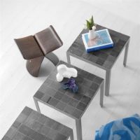 Billede af Rübner Sofabord 59x59x45 cm - Skiffer/Stål