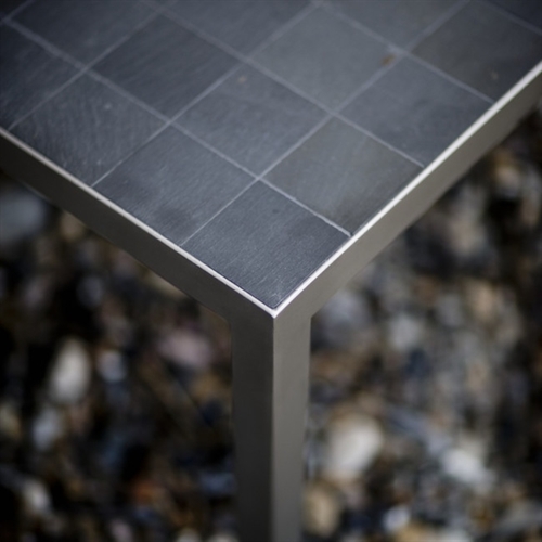 Billede af Rübner Sofabord 154x44x45 cm - Skiffer/Stål