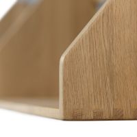 Billede af FDB Møbler B5 Børge Mogensen Hylde Dobbelt 100 x 21 cm - Massiv Eg / Mat Lak 