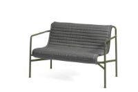 Billede af HAY Palissade Dining Bench Quilted Cushion 107,5x104,5 cm - Anthracite
