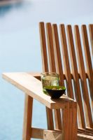 Billede af Cane-line Outdoor Amaze lounge stol, stabelbar - Teak