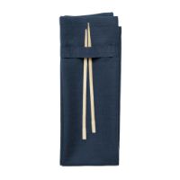 Billede af The Organic Company Napkin 40x50 cm - Dark Blue OUTLET