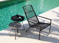 Billede af Cane-line Outdoor On-The-Move Sidebord Lille Ø: 44 cm - Taupe