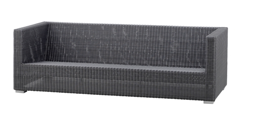 Billede af Cane-line Outdoor Chester 3-pers. loungesofa - Graphite 