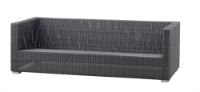 Billede af Cane-line Outdoor Chester 3-pers. loungesofa - Graphite 