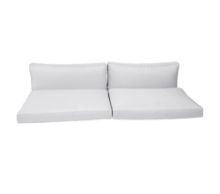 Billede af Cane-line Outdoor Chester 3-pers. loungesofa hyndesæt - White Farvekode: YS94 