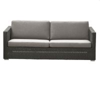 Billede af Cane-line Outdoor Chester 3-pers. loungesofa hyndesæt - Taupe Farvekode: YS97 