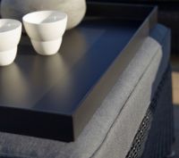 Billede af Cane-line Outdoor Club Bakke 58,5x58,5 cm - Black 