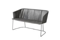 Billede af Cane-line Outdoor Moments bænk - Grey 