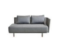 Billede af Cane-line Outdoor Moments 2-pers sofa venstre modul - Grey