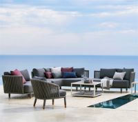 Billede af Cane-line Outdoor Moments 2-pers sofa venstre modul - Grey