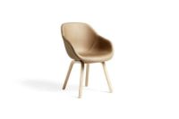 Billede af HAY AAC123 About a Chair Spisebordsstol Polstret SH: 47,5 cm - Lacquered Oak Veneer/Sense Nougat