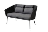 Billede af Cane-line Outdoor Mega Bænk B: 135 cm - Graphite 