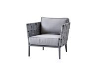 Billede af Cane-line Outdoor Conic Loungestol SH: 42 cm - Light Grey