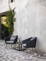 Billede af Cane-line Outdoor Level Sofabord Lille 48x48 cm - Lava Grey/Light Grey