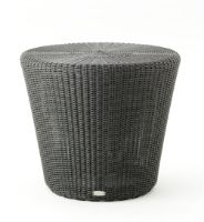 Billede af Cane-line Outdoor Kingston Taburet Ø: 46 cm - Graphite