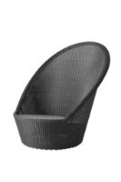 Billede af Cane-line Outdoor Kingston Solstol Med Hjul SH: 31 cm - Graphite