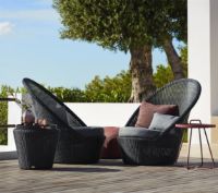 Billede af Cane-line Outdoor Kingston Solstol Med Hjul SH: 31 cm - Graphite