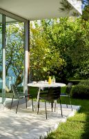 Billede af Cane-line Outdoor Copenhagen City Stol SH: 45 cm - Lava Grey OUTLET