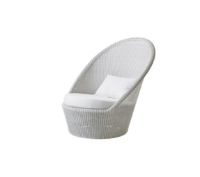 Billede af Cane-line Outdoor Kingston hyndesæt til Solstol - White